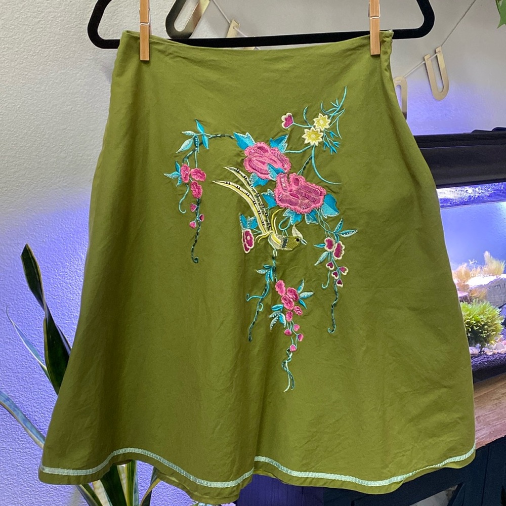 Canyon Road Embroidered Skirt